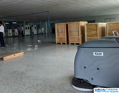 旭潔洗地機在手，車間廠房地面清潔我有